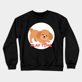 Poodle Play Time Crewneck Sweatshirt